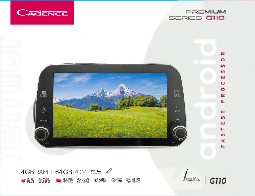CADENCE G110 FİAT EGEA 2019-2025 8'' MULTİMEDYA