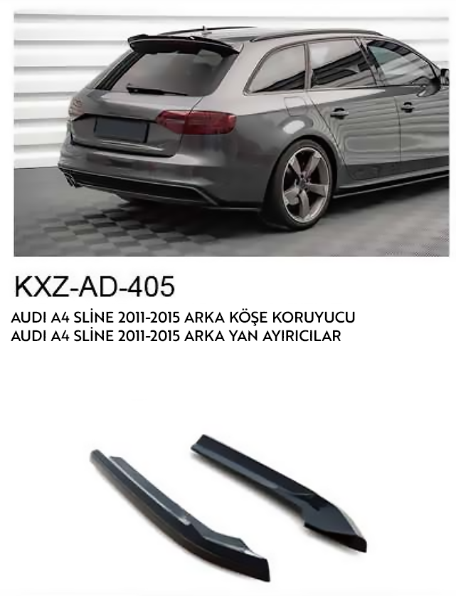 AUDİ A4 SLİNE 2011-2015 ARKA KÖŞE KORUYUCULAR