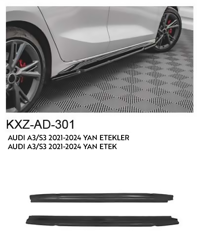 AUDİ A3/S3 2021-2024 YAN ETEKLER