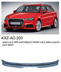 AUDİ A3 1917-1919  HATCHBACK SPORT MAX ÇATI SPOİLER