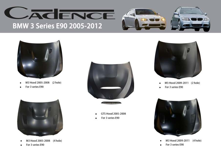 BMW 3 SERİES E90  2005-2012 KAPUT