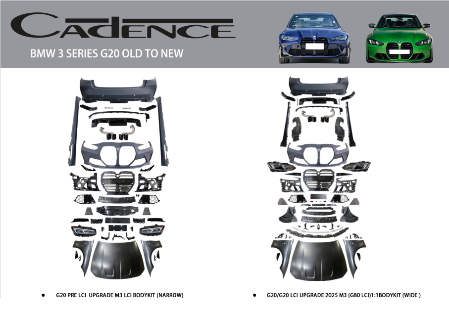 BMW 3 SERİES G20 OLD TO NEW BODY KİT