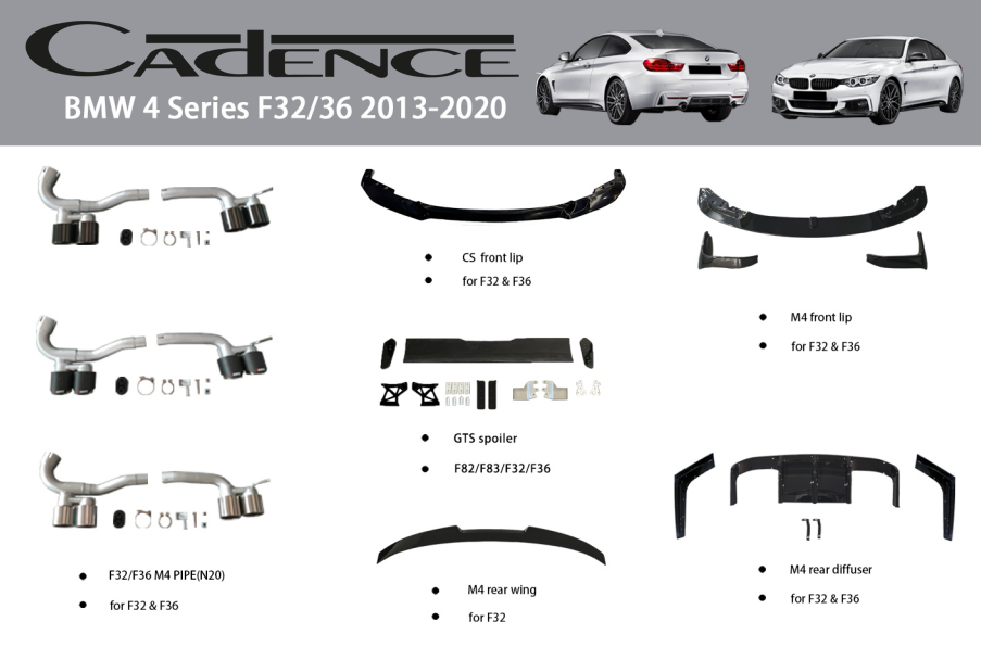 BMW 4 SERİSİ F32/F36 (2013–2020) M-PERFORMANCE PARÇALARI