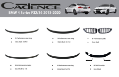 BMW 4 SERİES F32/F36 2013-2020 M-PERFORMANCE PARÇALARI