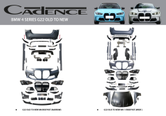BMW 4 SERİES G22 OLD TO NEW BODY KİT