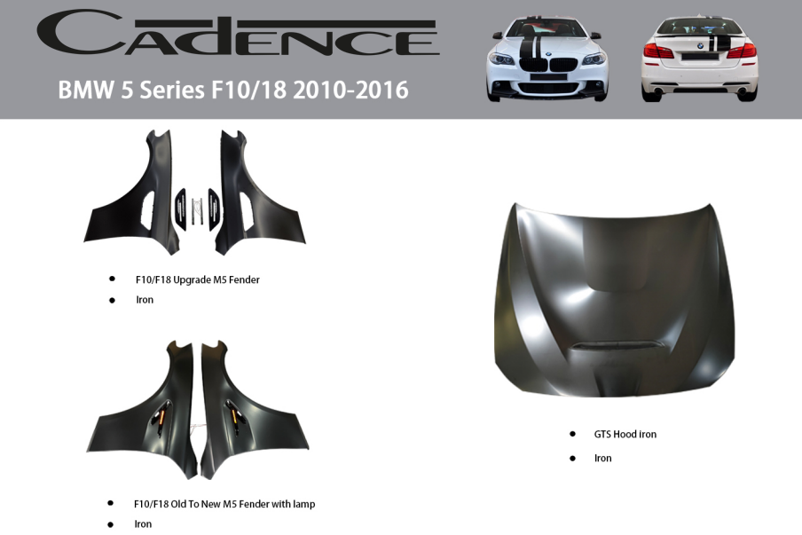 BMW 5 SERİES F10/F18 (2010–2016) YÜKSELTME PARÇALARI