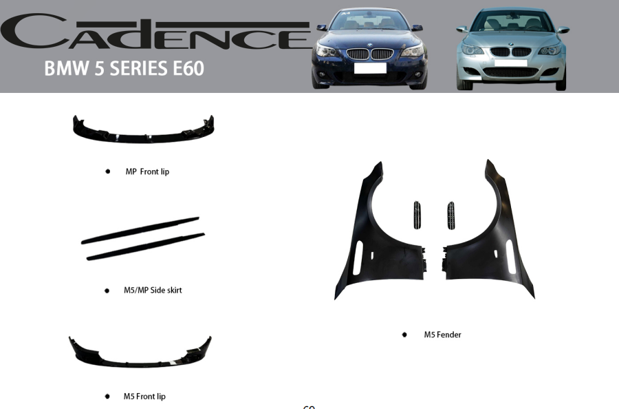 BMW 5 SERİES E60 (2002–2010) YÜKSELTME PARÇALARI