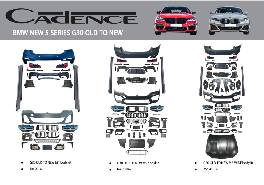 BMW NEW 5 SERİES G30 OLD TO NEW BODY KİT