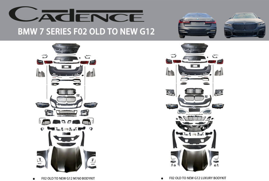 BMW 7 SERİES F02 OLD TO NEW G12 BODY KİT