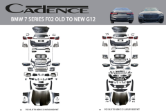 BMW 7 SERİES F02 OLD TO NEW G12 BODY KİT