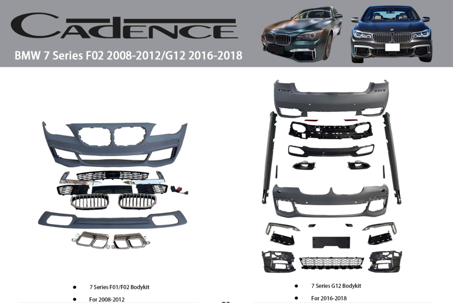 BMW 7 SERİES F02 2008-2012 / G12 2016-2018 BODY KİT