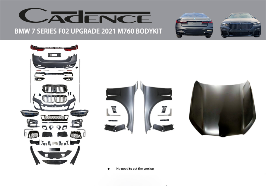 BMW 7 SERİES F02 UPGRADE 2021 M760 BODY KİT