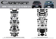 BMW 7 SERİES F02 OLD TO NEW G70 BODY KİT