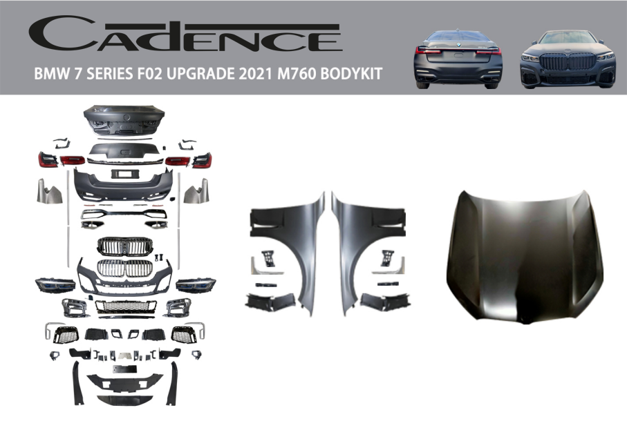 BMW 7 SERİES F02 UPGRADE 2021 M760 BODYKIT
