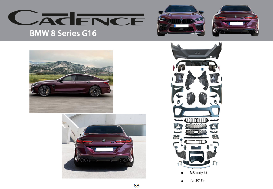BMW 8 SERİES G16 BODY KİT