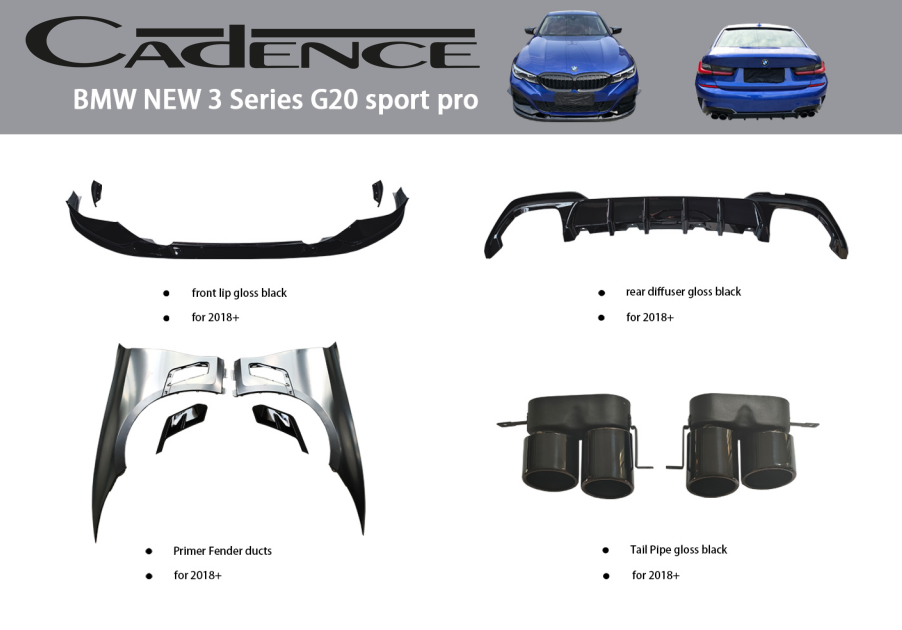 BMW NEW 3 SERİES G20 SPORT PRO BODY KİT