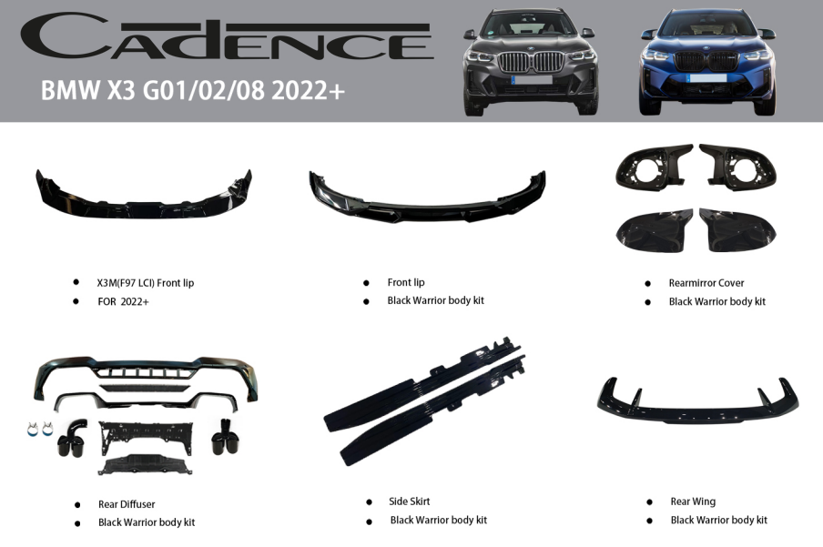BMW X3 G01/02/08  2022+ BODY KİT