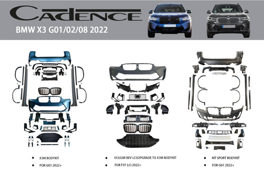 BMW X3 G01/02/08 2022+ BODY KİT