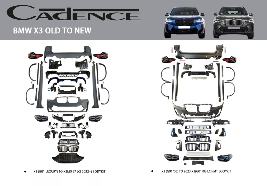 BMW X3 OLD TO NEW BODY KİT