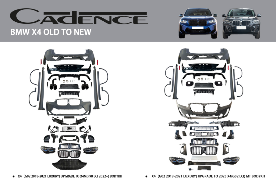 BMW X4 OLD TO NEW BODY KİT