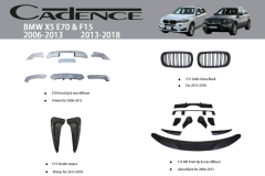 BMW X5 E70 (2006-2013)  & F15 (2013-2018) BODY KİT