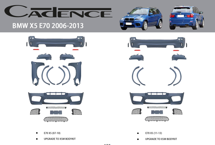 BMW X5 E70 2006-2013 BODY KİT