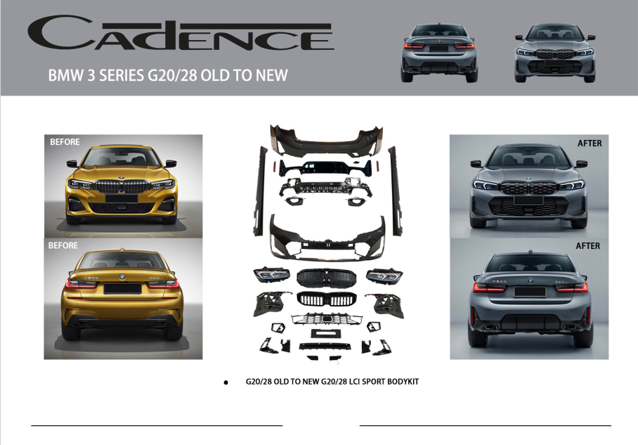 BMW 3 SERİES G20/28 OLD TO NEW BODY KİT