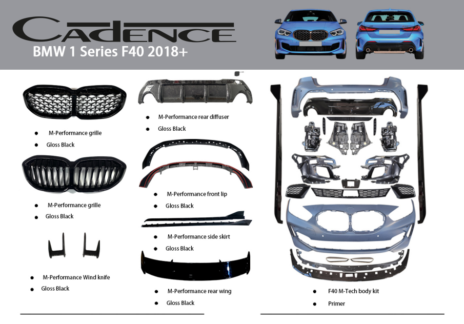 BMW 1 SERİES F40 2018+ M-PERFORMANCE PARÇALARI