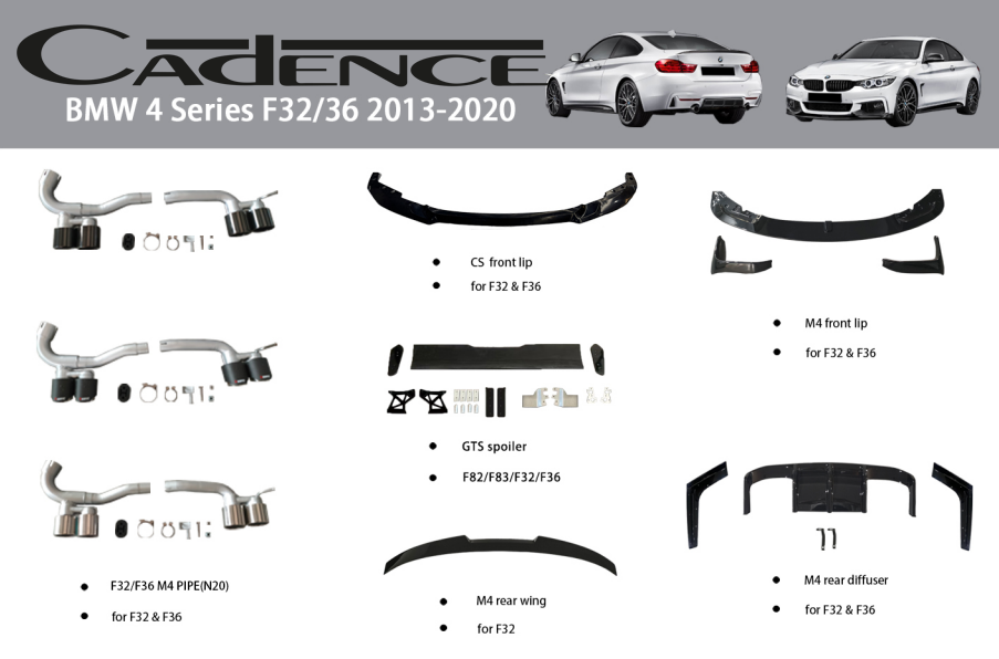 BMW 4 SERİES F32/36 2013-2020 BODY KİT PARÇALARI