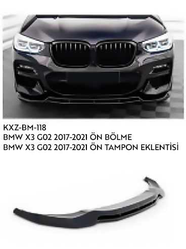 BMW X3 G02 2017-2021 ÖN TAMPON EKLENTİSİ