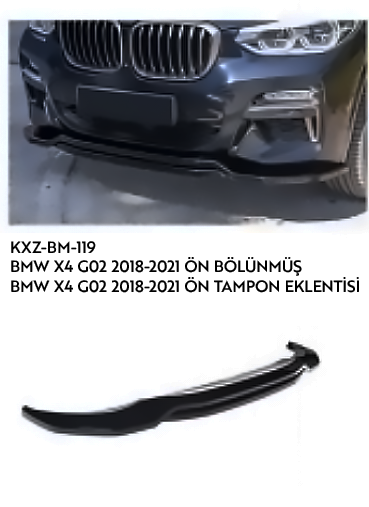 BMW X4 G02 2018-2021 ÖN TAMPON EKLENTİSİ