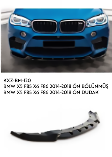 BMW X5 F85 X6 F86 2014-2018 ÖN DUDAK