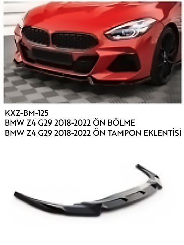 BMW Z4 G29 2018-2022 ÖN TAMPON EKLENTİSİ