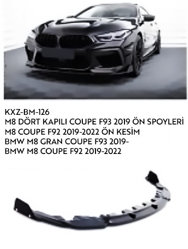 BMW M8 ÖN SPOYLERİ