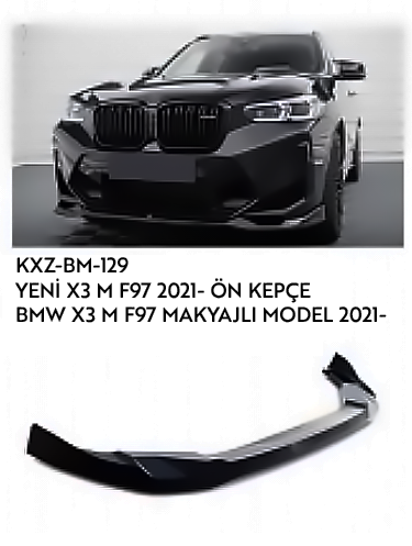 BMW X3 M F97 2021 ÖN KEPÇE