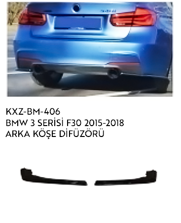 BMW 3 SERİSİ F30 2015-2018 ARKA KÖŞE DİFÜZÖRÜ