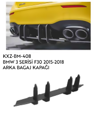 BMW 3 SERİES F30 2015-2018 ARKA BAGAJ KAPAĞI