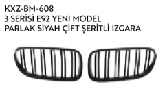 BMW 3 SERİES E92 PARLAK SİYAH ÇİFT ŞERİTLİ IZGARA