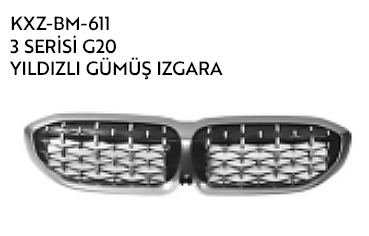 BMW 3 SERİES G20 YILDIZLI GÜMÜŞ IZGARA