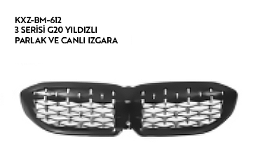 BMW 3 SERİES G20 YILDIZLI PARLAK VE CANLI IZGARA