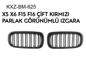 BMW X5-X6 F15/16 SERİES ÇİFT KIRMIZI PARLAK GÖRÜNÜMLÜ IZGARA