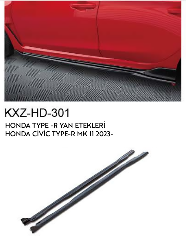 HONDA CİVİC TYPE-R / MK 11 2023 YAN ETEKLER