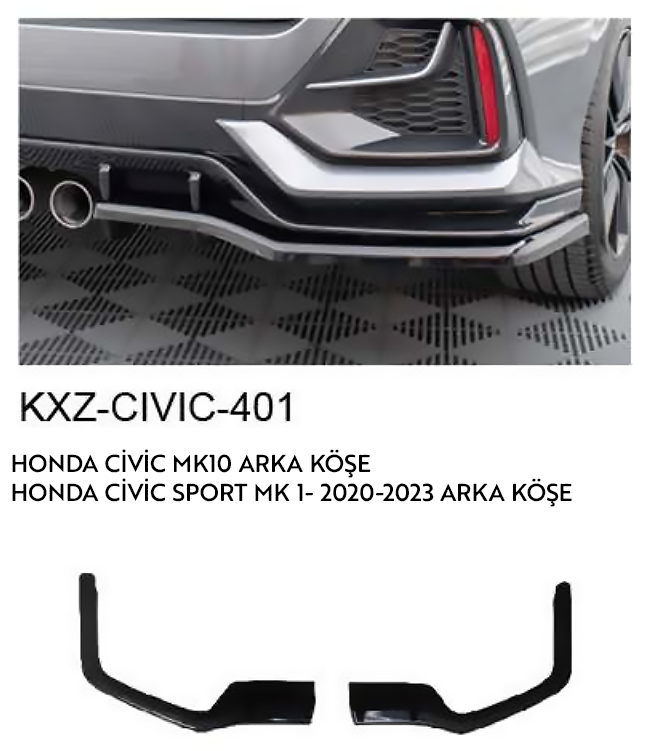 HONDA CİVİC MK 10 2020-2023 ARKA KÖŞE