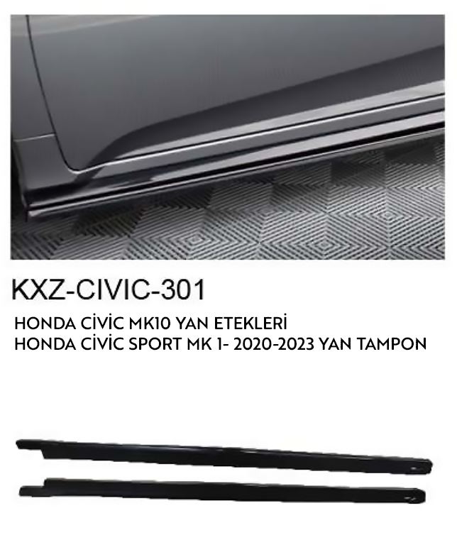 HONDA CİVİC MK 10 2020-2023 YAN ETEKLER