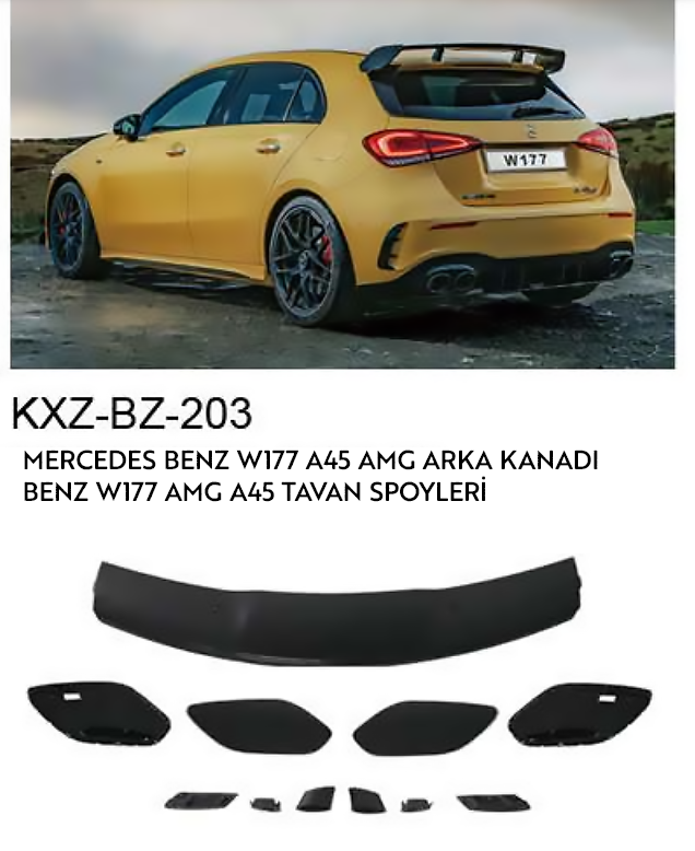 MERCEDES-BENZ W177 A45 AMG TAVAN SPOİLERİ
