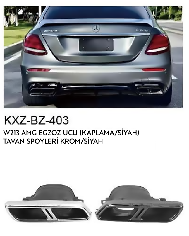 MERCEDES-BENZ W213 AMG EGZOZ UCU
