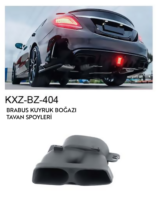 MERCEDES-BENZ BRABUS KUYRUK BOĞAZI - TAVAN SPOİLERİ
