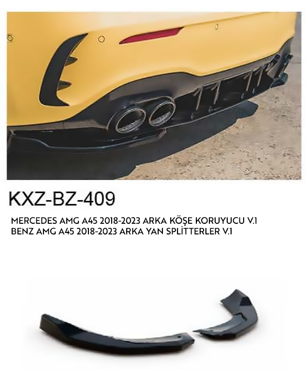 MERCEDES-BENZ AMG A45 2018-2023 ARKA KORUCU V.1