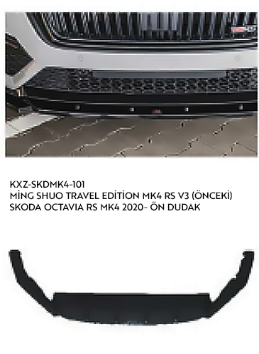SKODA OCTAVİA RS MK4 2020 ÖN DUDAK