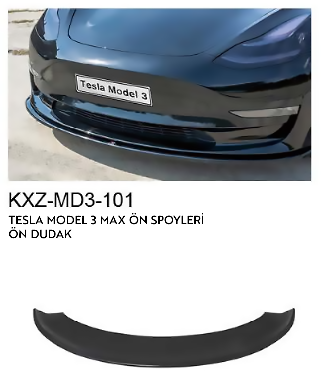 TESLA MODEL 3 MAX ÖN SPOİLERİ